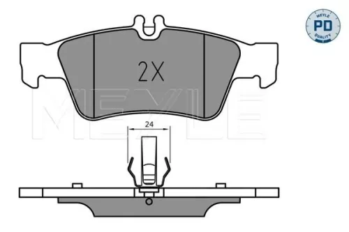 MEYLE Brake Pad Set, disc brake (0252333516/PD)