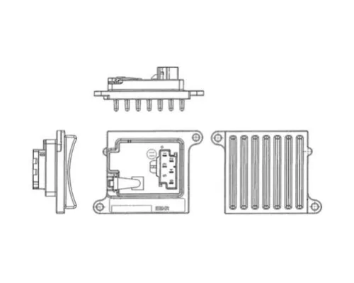MAHLE Resistor, interior blower (ABR36000P)