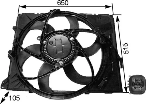 MAHLE Fan, engine cooling (CFF264000S)