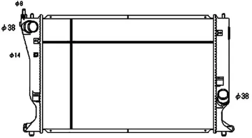 MAHLE Radiator, engine cooling (CR1080000S)