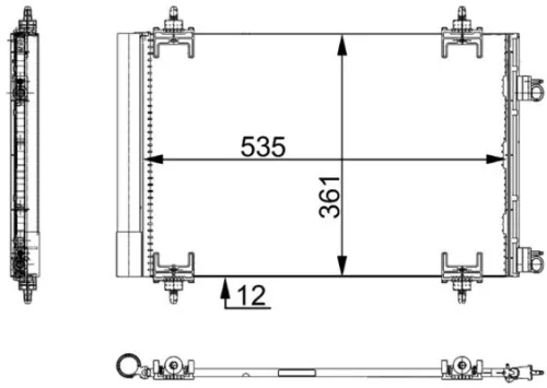 MAHLE Condenser, air conditioning (AC668000S)