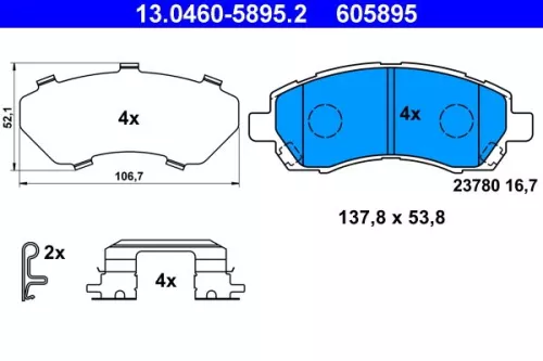 Brake Pad Set, disc brake