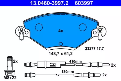 Brake Pad Set, disc brake