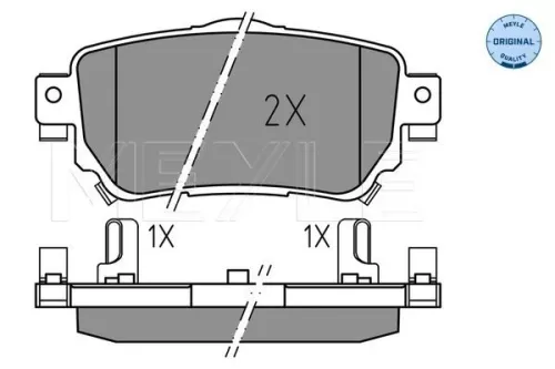 MEYLE Brake Pad Set, disc brake (0252596515)