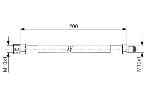 BOSCH Brake Hose (1987476002)