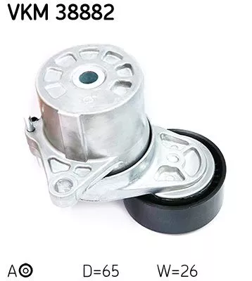 SKF Belt Tensioner, V-ribbed belt (VKM38882)
