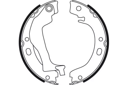 TRW Brake Shoe Set, parking brake (GS8746)