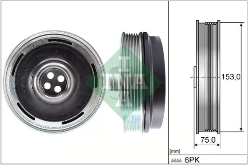 Schaeffler INA Belt Tensioner, V-ribbed belt (534027310)