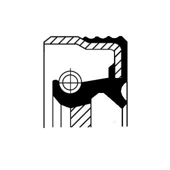 CORTECO Shaft Seal, automatic transmission (19037052B)