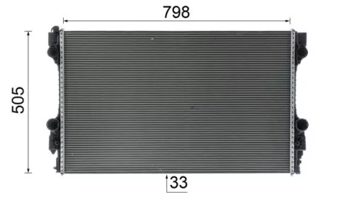 MAHLE Radiator, engine cooling (CR1163000P)