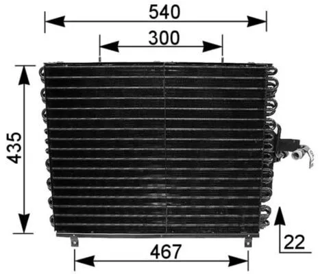 MAHLE Condenser, air conditioning (AC166000S)
