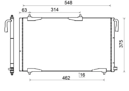 MAHLE Condenser, air conditioning (AC501000S)