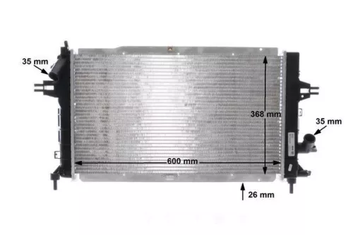 MAHLE Radiator, engine cooling (CR1687000S)