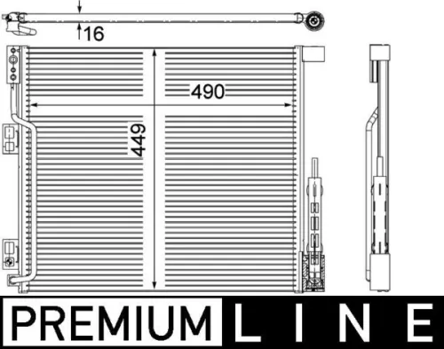 MAHLE Condenser, air conditioning (AC570000P)
