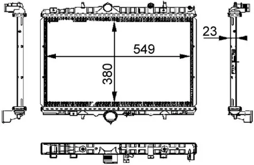MAHLE Radiator, engine cooling (CR392000S)