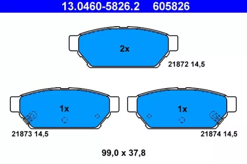 Brake Pad Set, disc brake