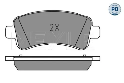 MEYLE Brake Pad Set, disc brake (0252598721/PD)