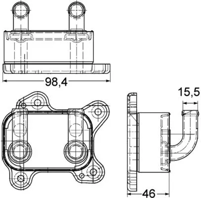 MAHLE Oil Cooler, engine oil (CLC168000P)