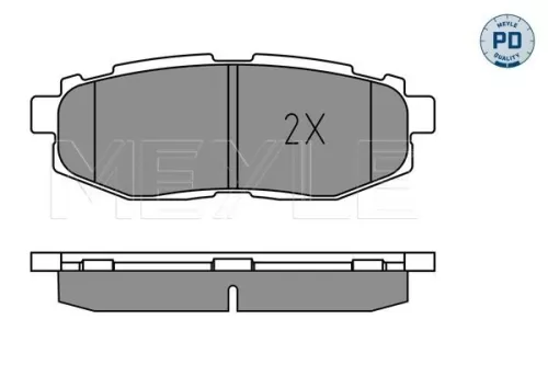 MEYLE Brake Pad Set, disc brake (0252485416/PD)