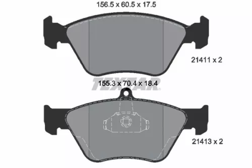 TEXTAR Brake Pad Set, disc brake (2141101)