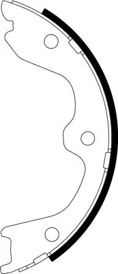 TEXTAR Brake Shoe Set, parking brake (91065900)