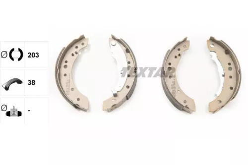 TEXTAR Brake Shoe Set (91071400)