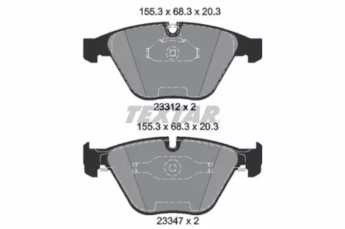 TEXTAR Brake Pad Set, disc brake (2331207)