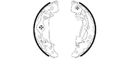 TEXTAR Brake Shoe Set (91065800)