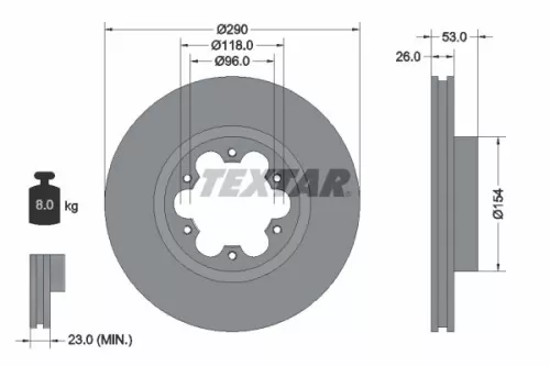 TEXTAR Brake Disc (93240600)