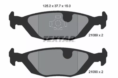 TEXTAR Brake Pad Set, disc brake (2108902)