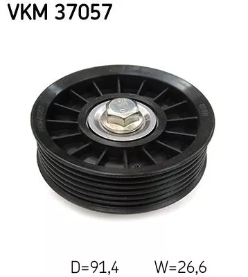 SKF Deflection/Guide Pulley, V-ribbed belt (VKM37057)