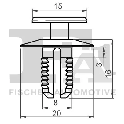 FA1 Clip, trim/protection strip (10-20002.10)