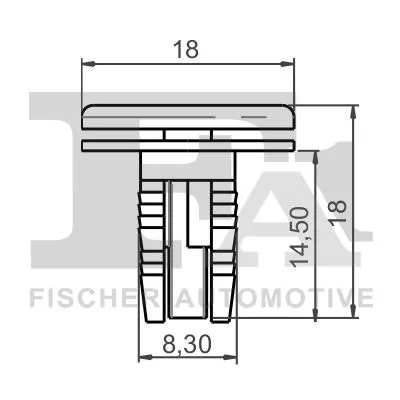 FA1 Clip, trim/protection strip (22-30001.10)