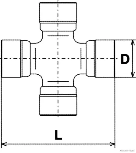 HERTH+BUSS JAKOPARTS Joint, propshaft (J2921008)