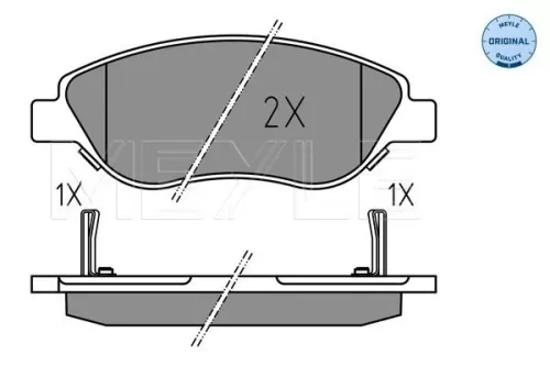 MEYLE Brake Pad Set, disc brake (0252247619)