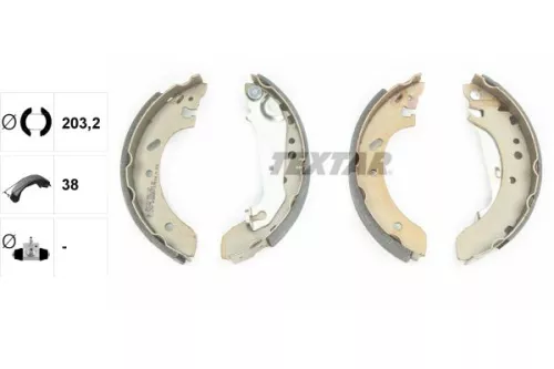 TEXTAR Brake Shoe Set (91051500)