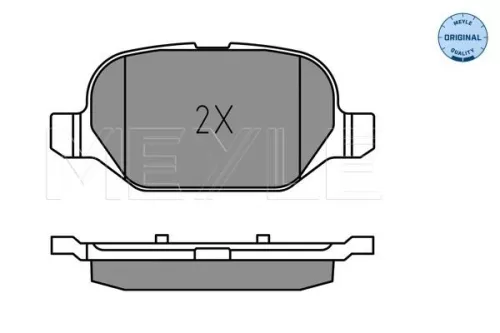 MEYLE Brake Pad Set, disc brake (0252541014)