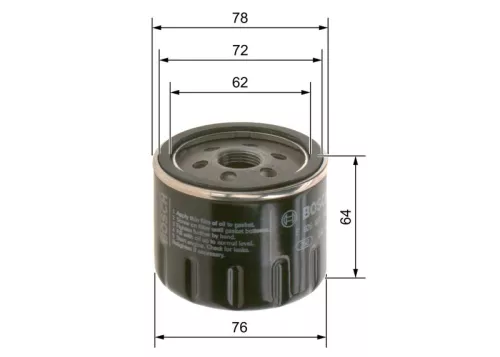 BOSCH Oil Filter (F026407302)