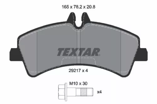 TEXTAR Brake Pad Set, disc brake (2921702)