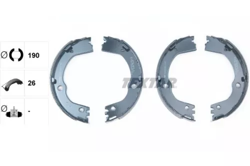 TEXTAR Brake Shoe Set, parking brake (91082500)
