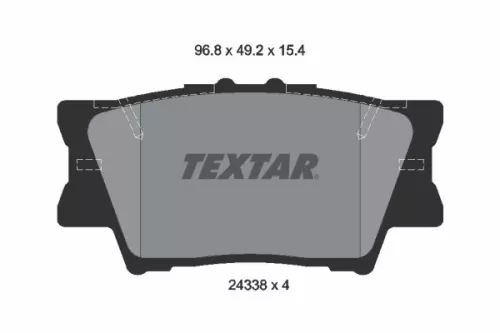 TEXTAR Brake Pad Set, disc brake (2433801)
