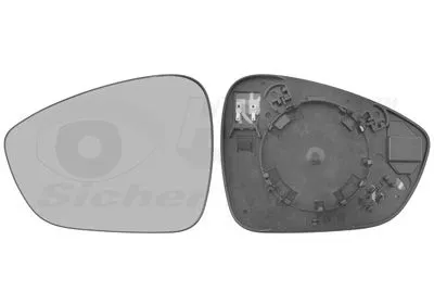 VAN WEZEL Mirror Glass, exterior mirror (0954837)