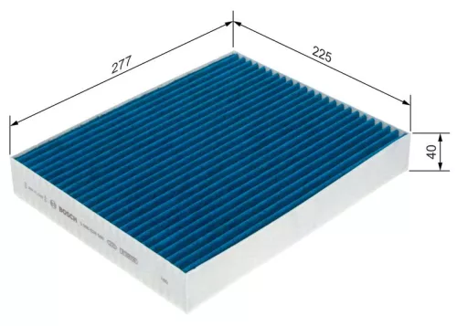 BOSCH Filter, cabin air (0986628586)