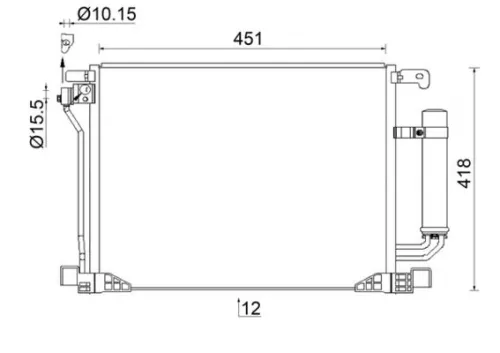 MAHLE Condenser, air conditioning (AC953000S)