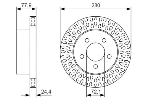 BOSCH Brake Disc (0986479U00)