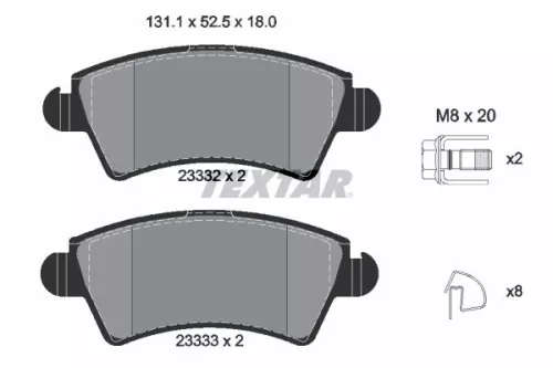 Brake Pad Set, disc brake