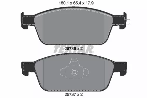TEXTAR Brake Pad Set, disc brake (2573601)