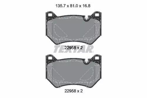 TEXTAR Brake Pad Set, disc brake (2295801)