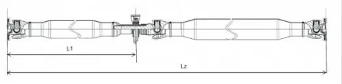 LÖBRO Propshaft, axle drive (GKNP20040)
