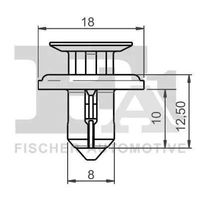 FA1 Clip, trim/protection strip (75-30006.10)
